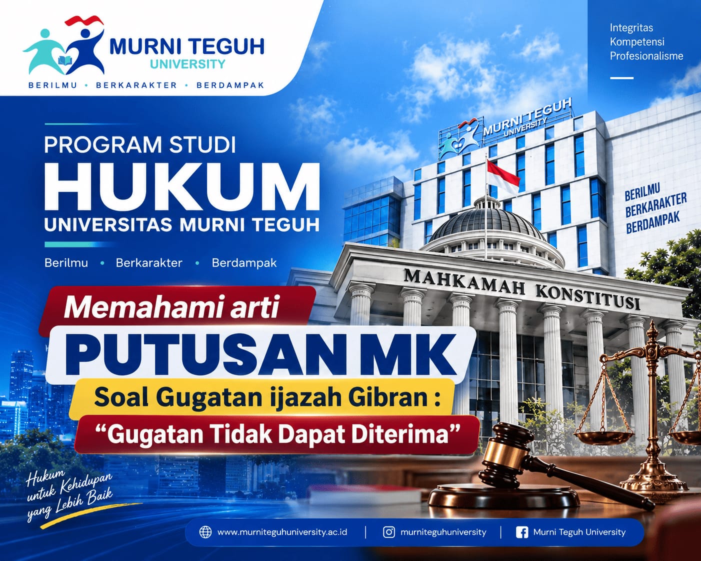 Memahami Arti Putusan MK soal Gugatan Ijazah Gibran: GUGATAN Tidak Dapat Diterima!