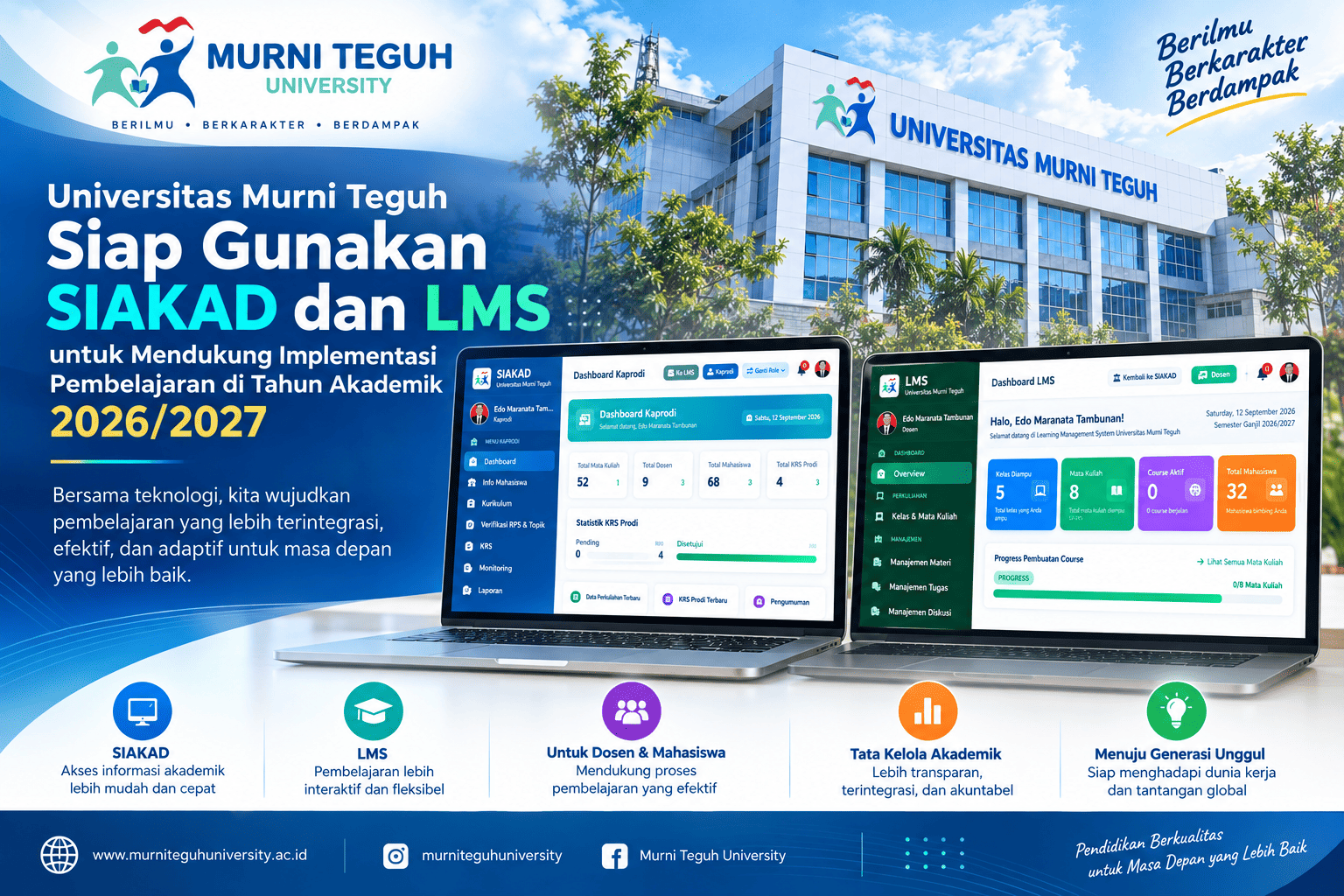 UMT Siap Go Digital: SIAKAD dan LMS Hadir untuk Mendukung Pembelajaran yang Lebih Terintegrasi